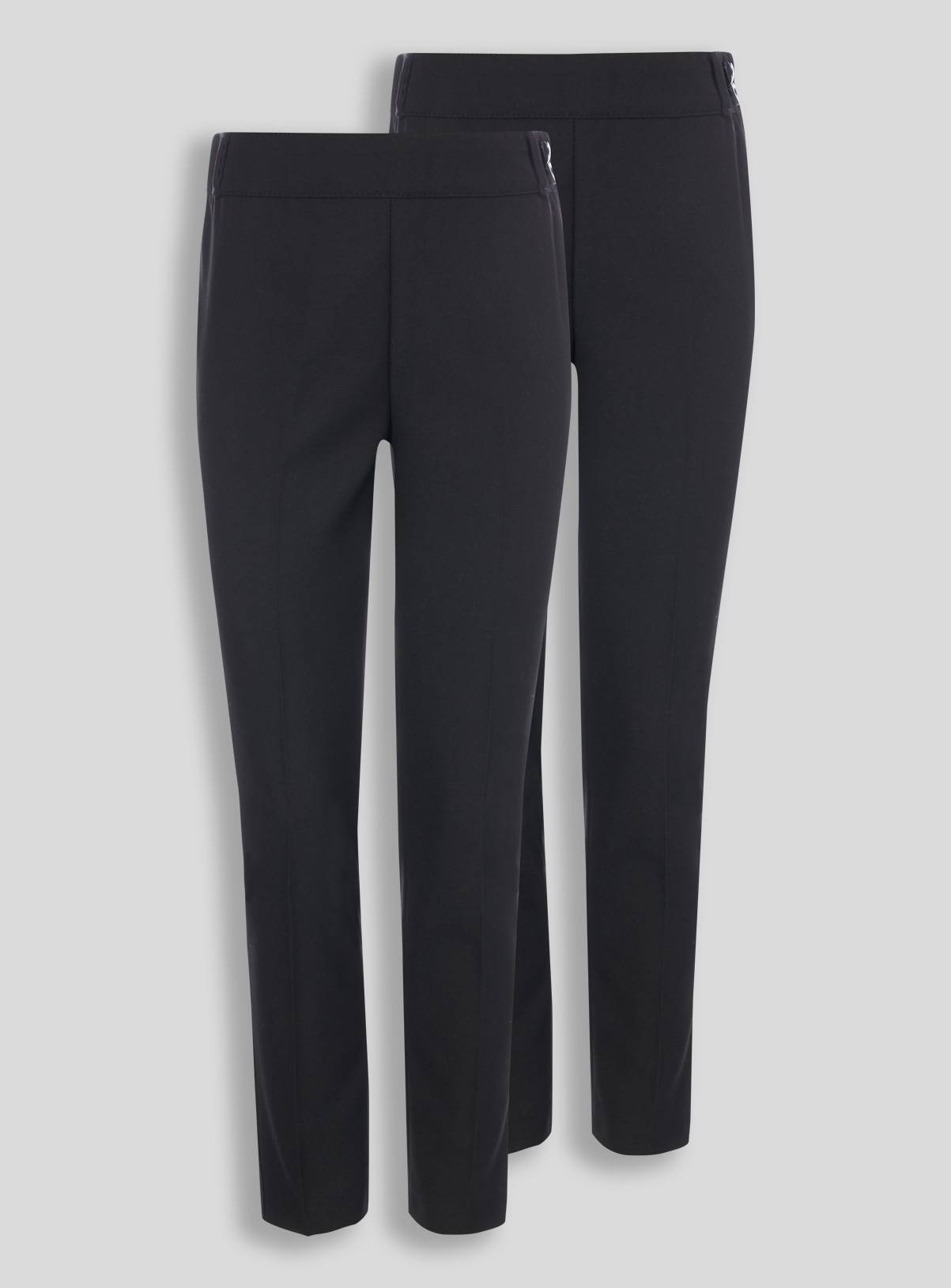 Black Woven Trousers Plus Fit 2 Pack 5 years - Image 1