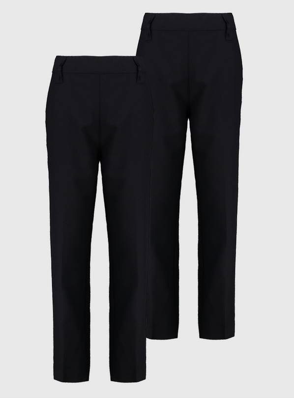 Navy Woven Trousers Plus Fit 2 Pack - 5 years