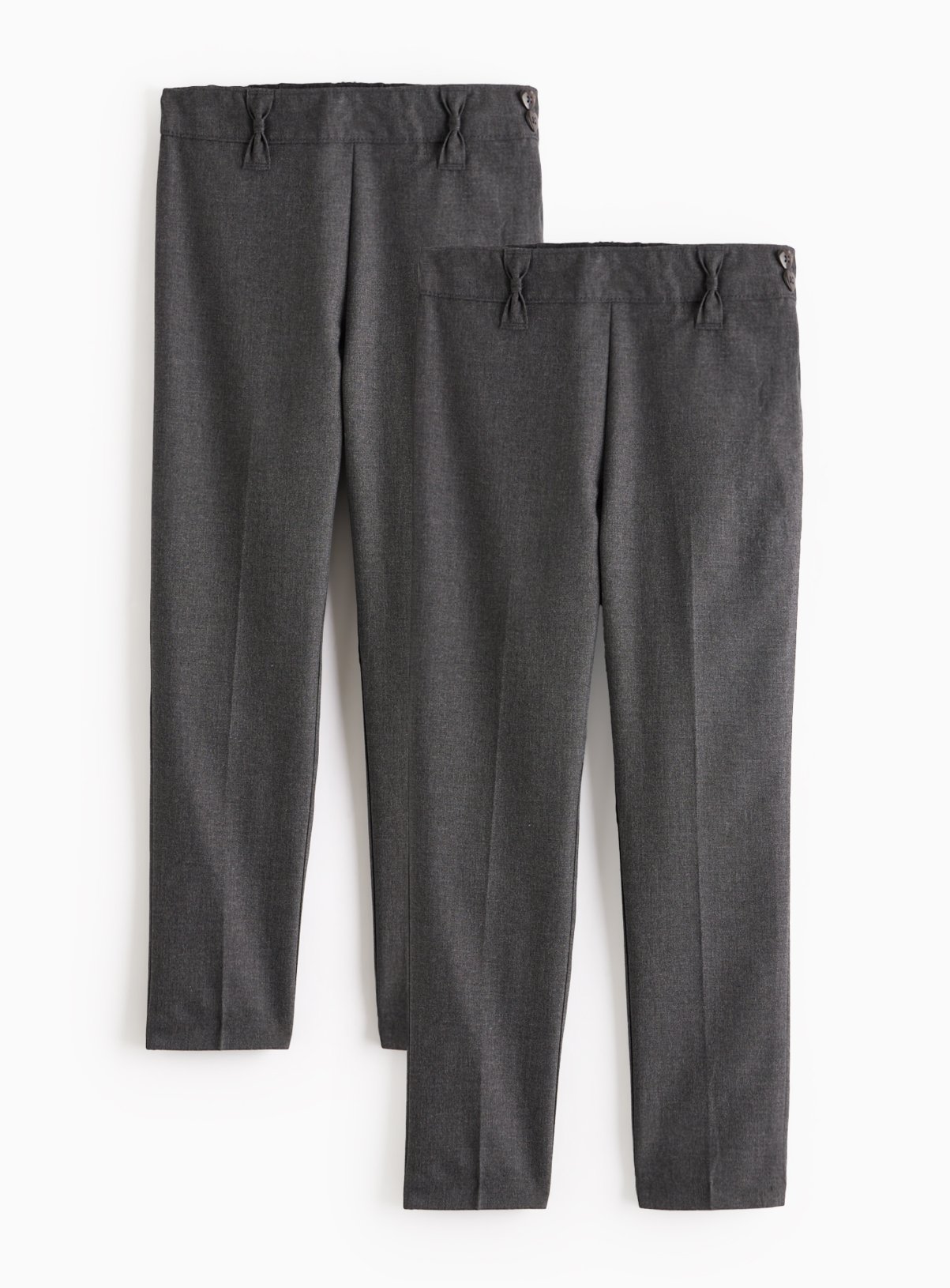 Grey Grey Navy Longer Leg Trouser 2 Pack (8 Years) - Tu by Sainsbury's