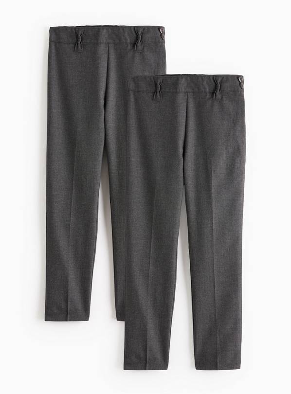 Grey Longer Leg Trousers 2 Pack 5 years