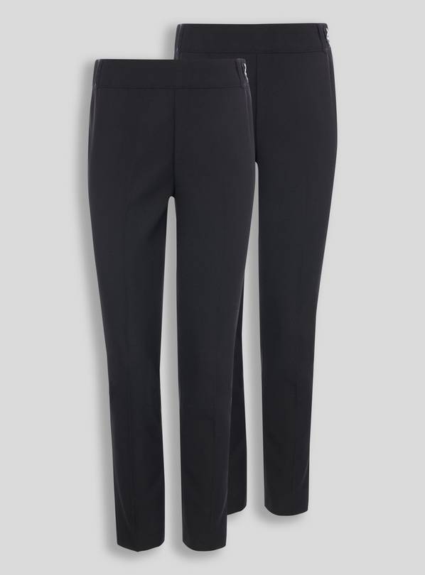 Black Longer Leg Trousers 2 Pack - 5 years