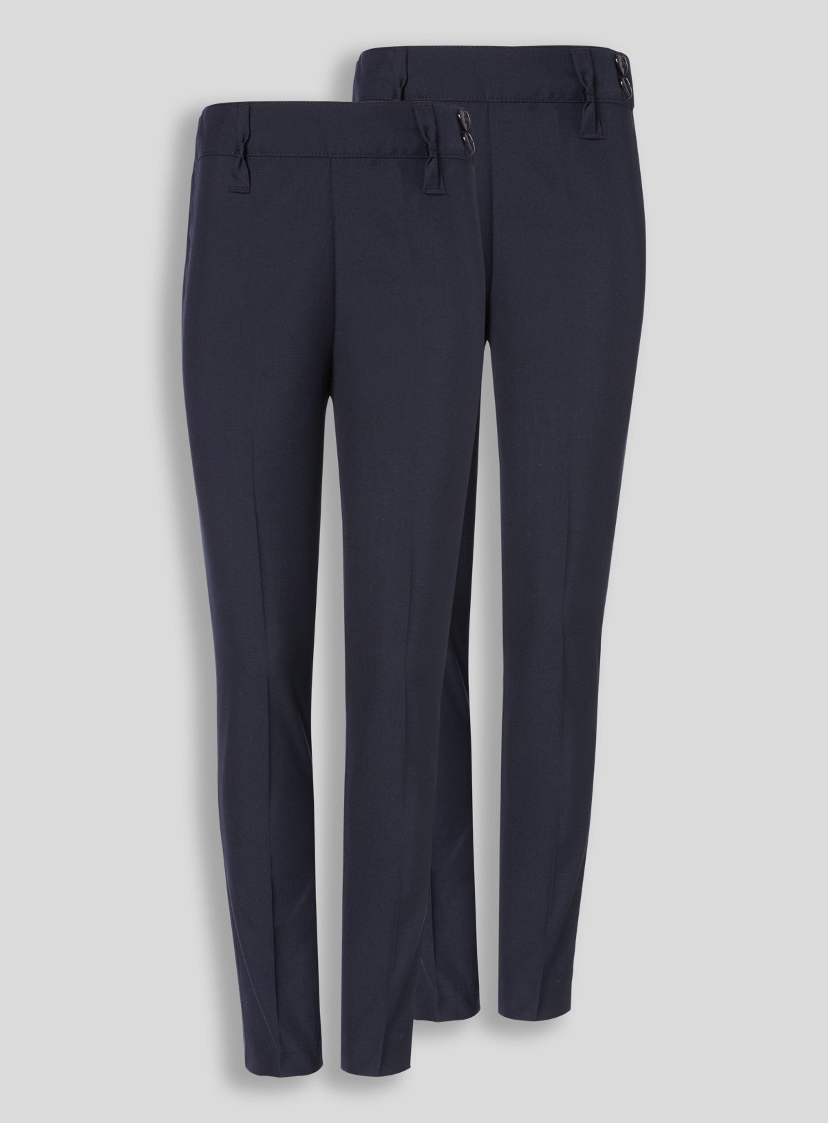 Navy Navy Longer Leg Trouser 2 Pack (9 Years) - Tu by Sainsbury's