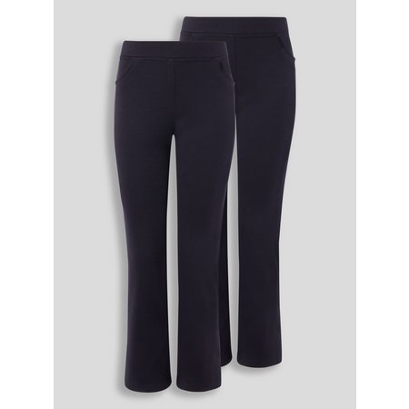 Navy Jersey Trousers 2 Pack - 8 years