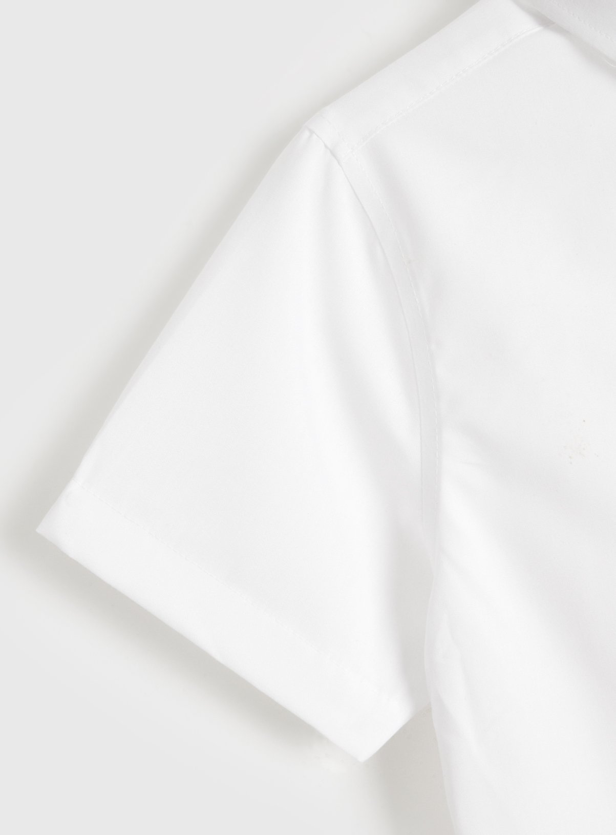White Woven Non-Iron Short Sleeve Shirts 3 Pack 9 years - Image 6 thumbnail