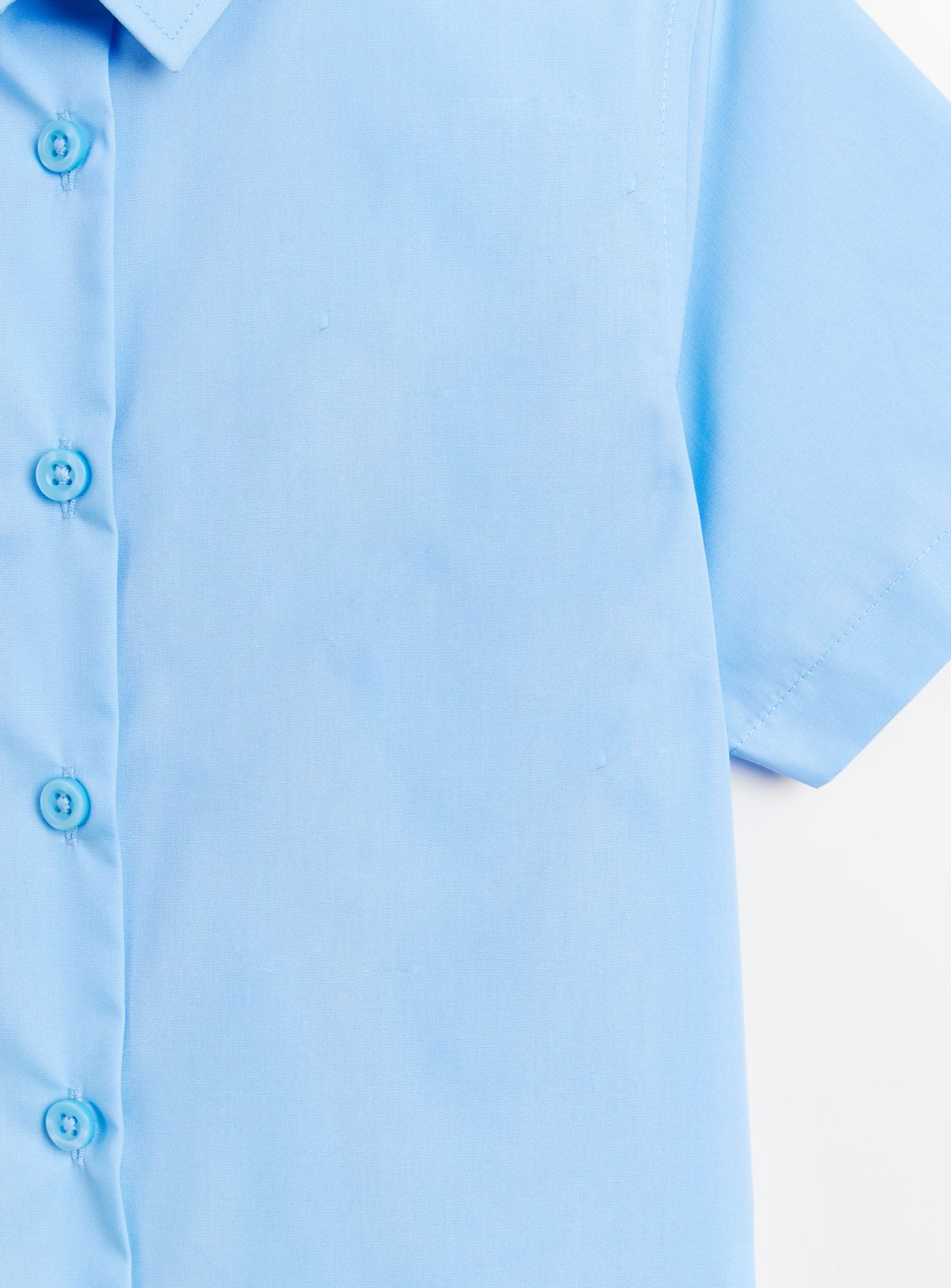 3 Pack Blue Short Sleeve Shirts 3 years - Image 3 thumbnail