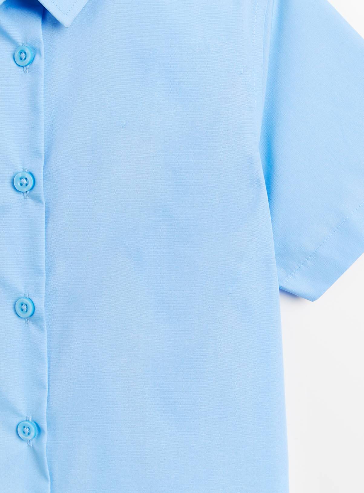 3 Pack Blue Short Sleeve Shirts 3 years - Image 3