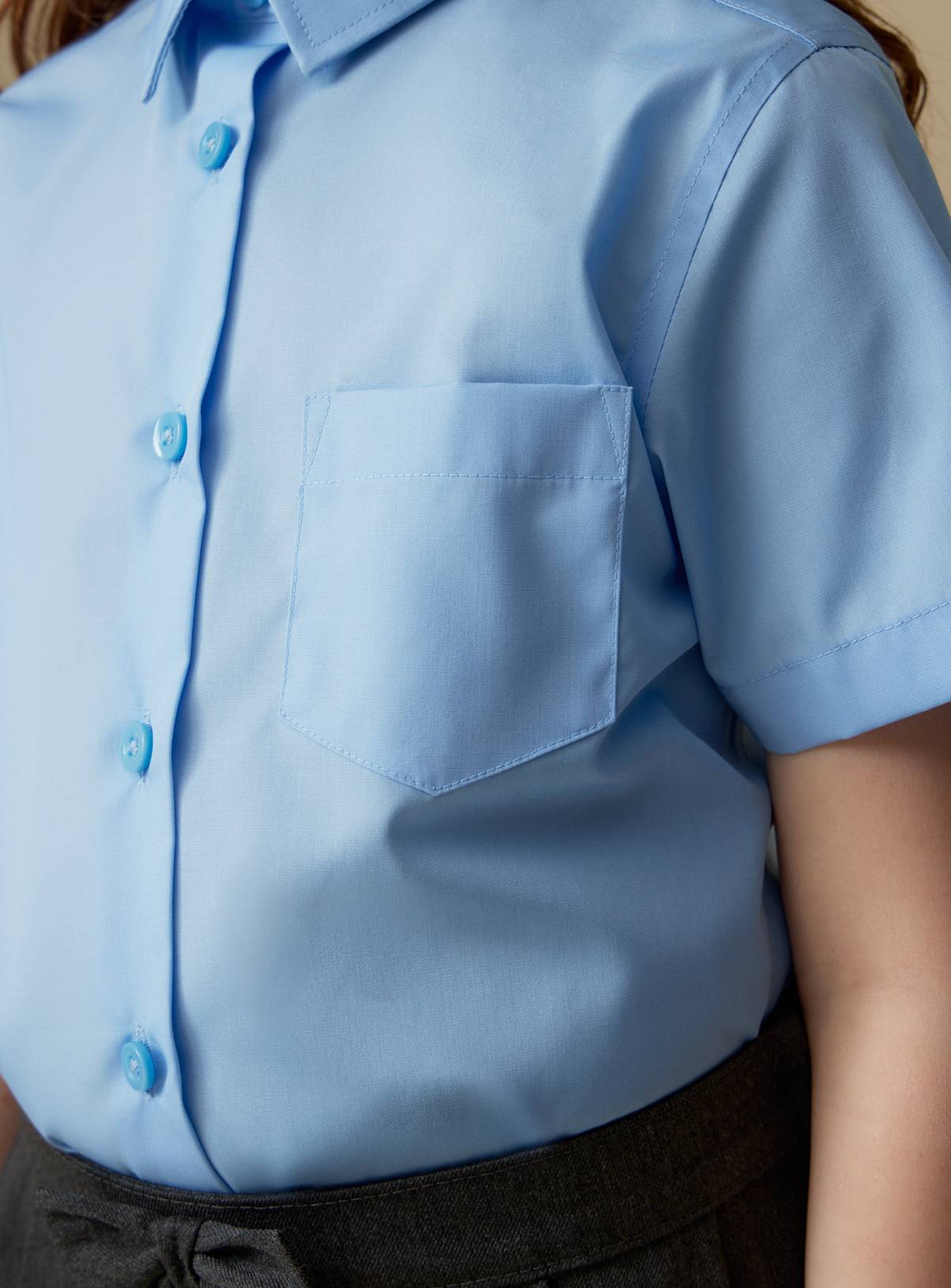 3 Pack Blue Short Sleeve Shirts 3 years - Image 5