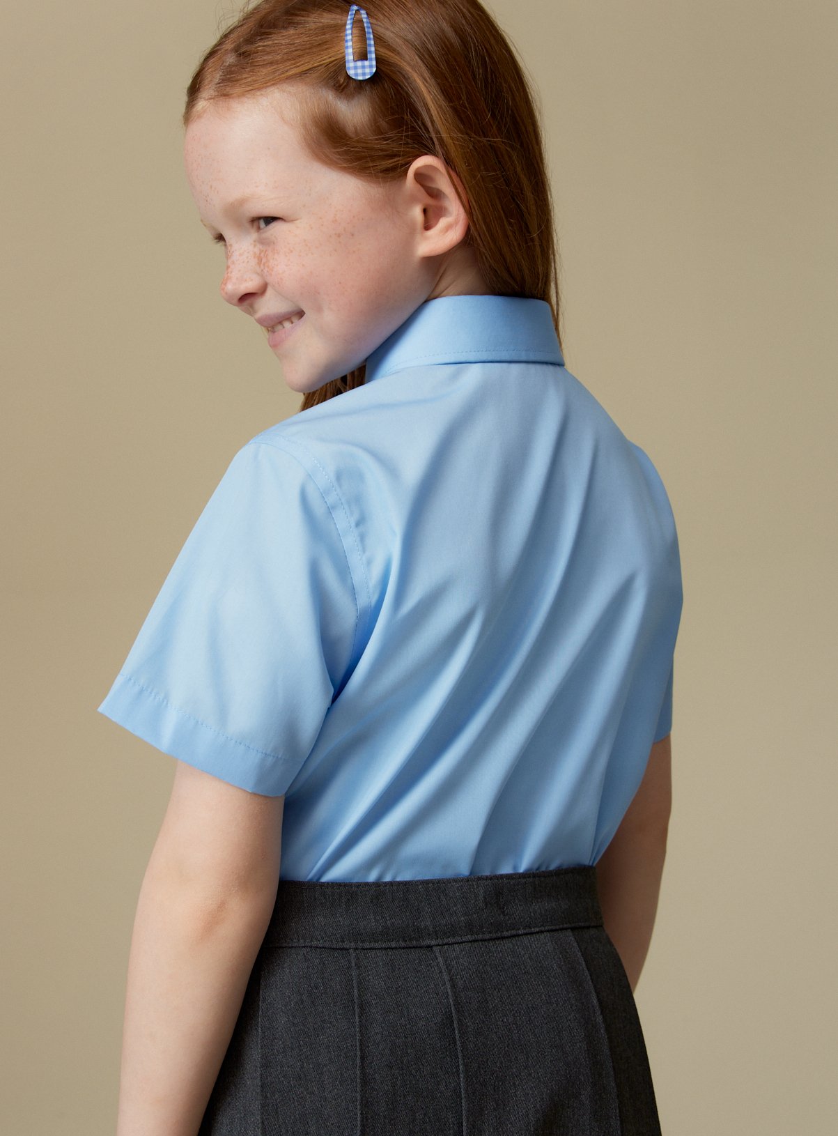 3 Pack Blue Short Sleeve Shirts 3 years - Image 6 thumbnail
