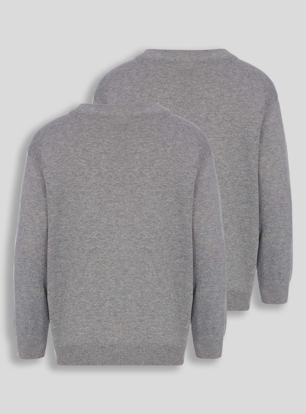 Grey V-Neck Jumpers 2 Pack Review