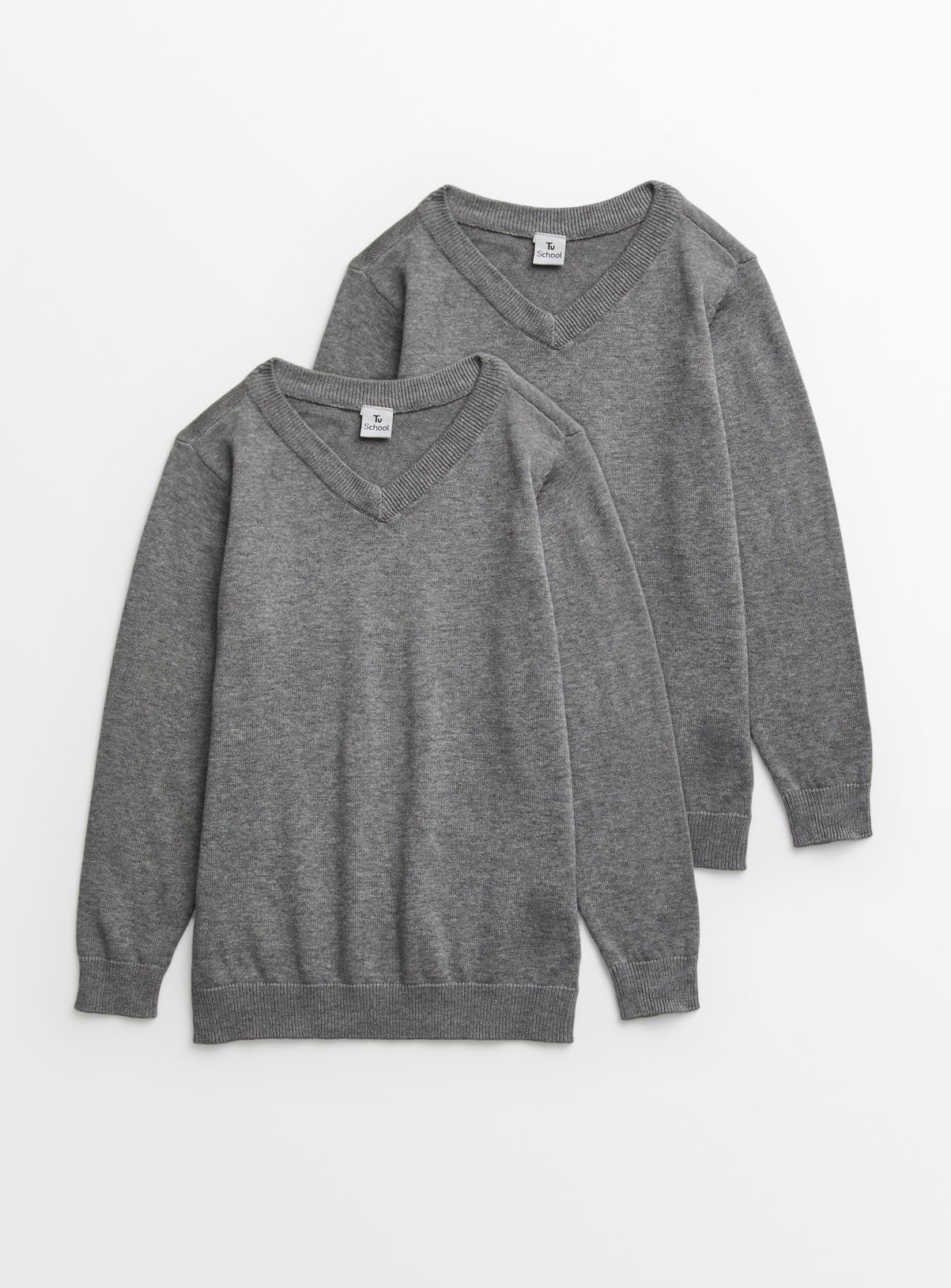 grey v neck sweatshirt