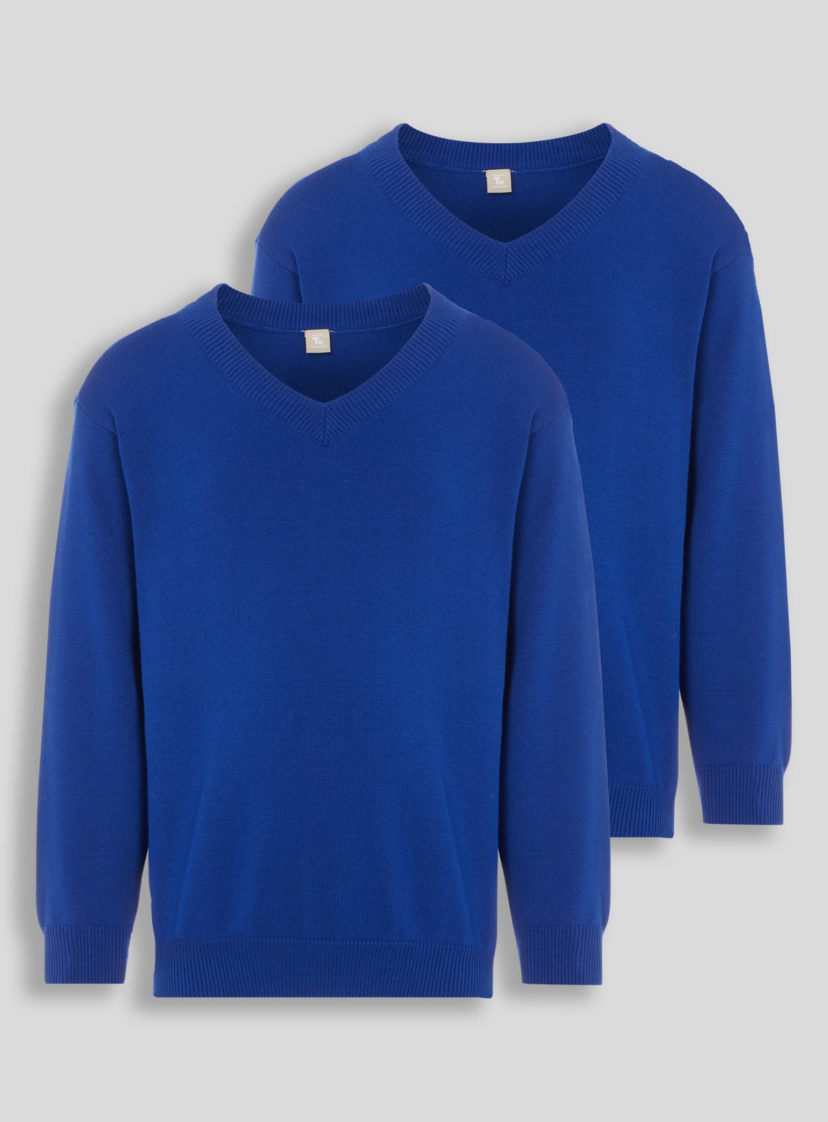 Blue V-Neck Jumpers 2 Pack Review