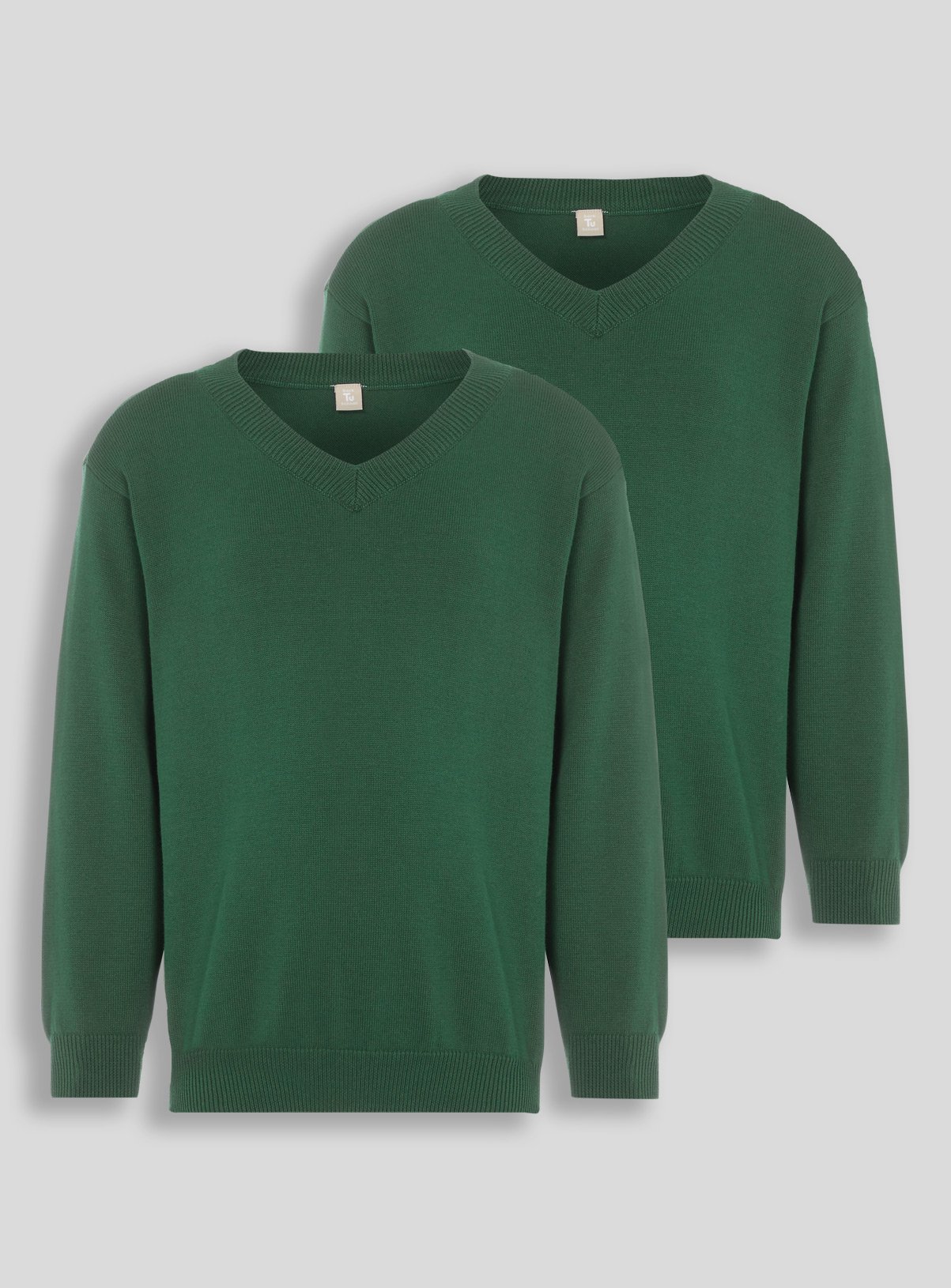 Green V-Neck Jumpers 2 Pack Review