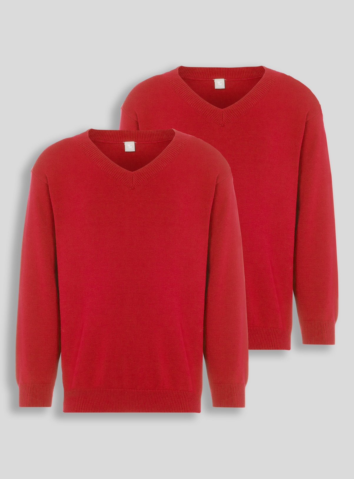 Red V-Neck Jumpers 2 Pack Review