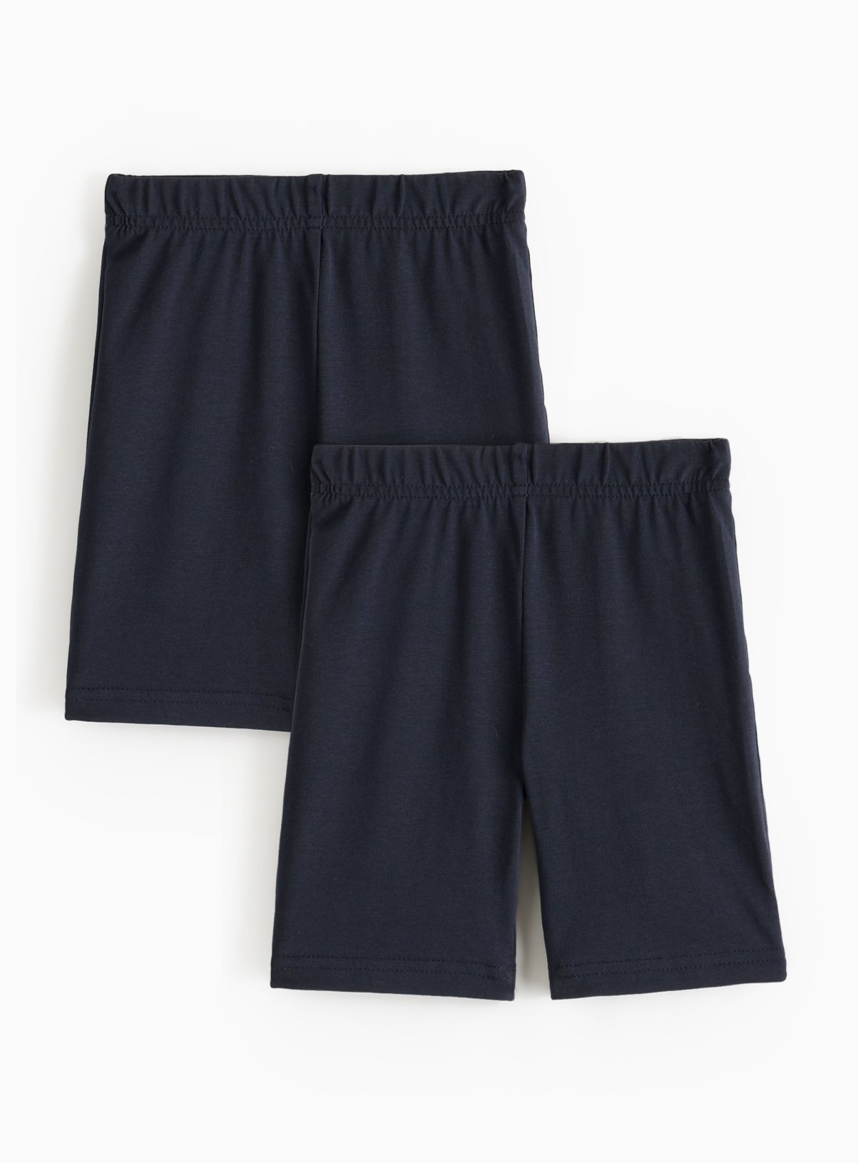 Navy Cotton Rich Cycling Shorts 2 Pack 6 years - Image 2 thumbnail