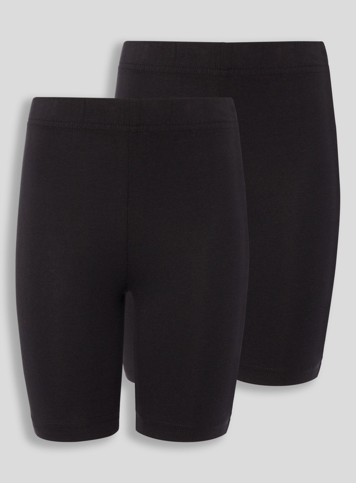 black cotton cycling shorts