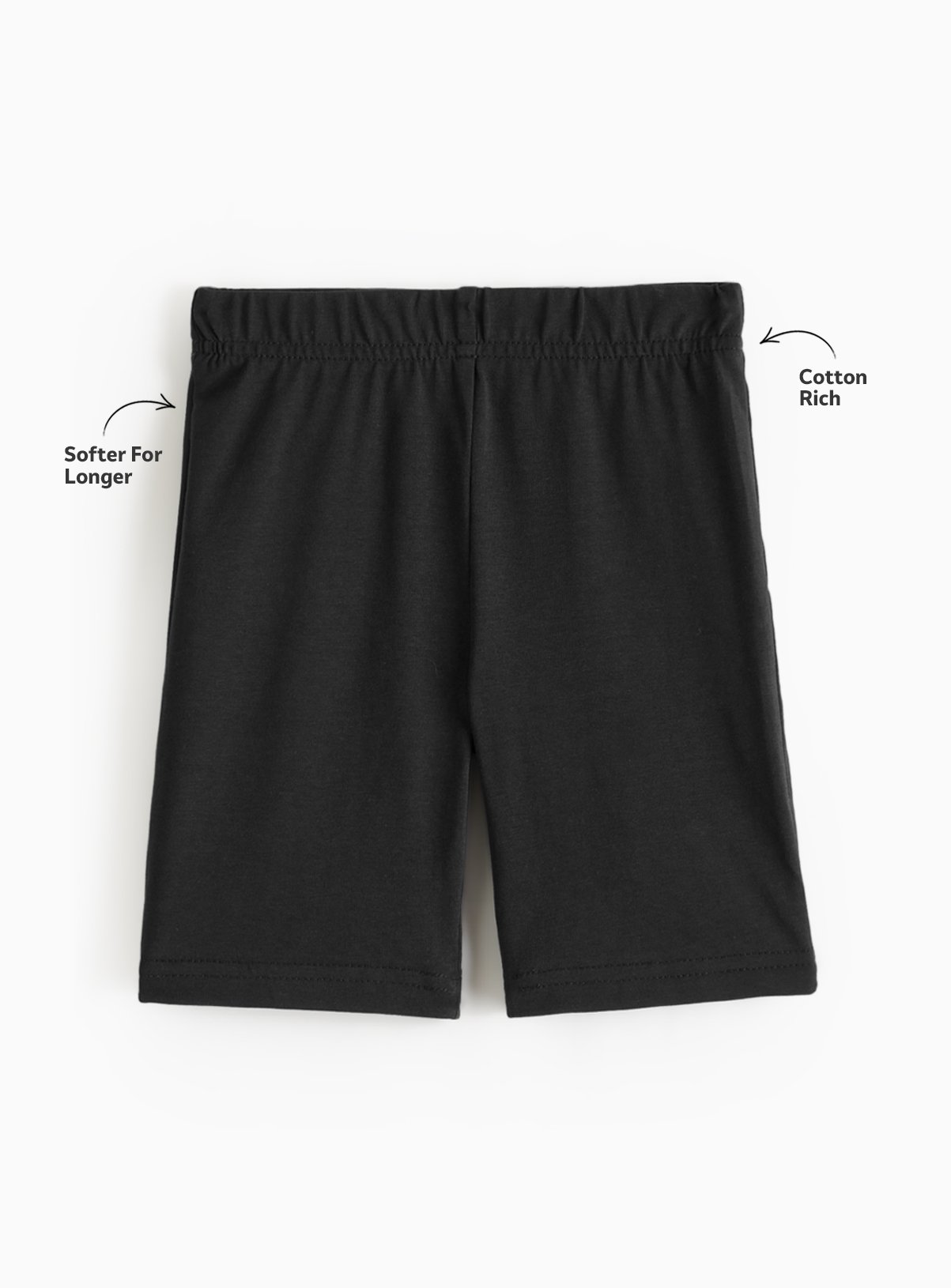 2 Pack Black Cycling Shorts 11 years - Image 3 thumbnail