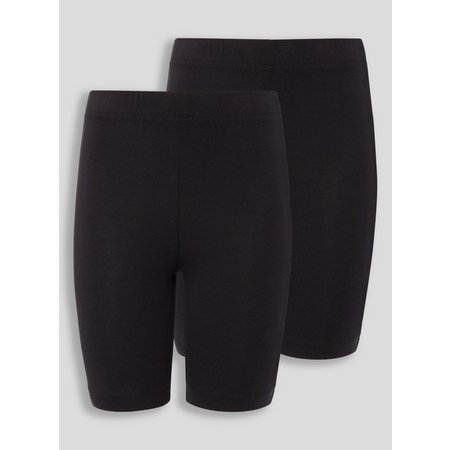 Black Cycle Shorts 2 Pack - 6 years