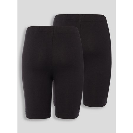 Black Cycle Shorts 2 Pack - 8 years