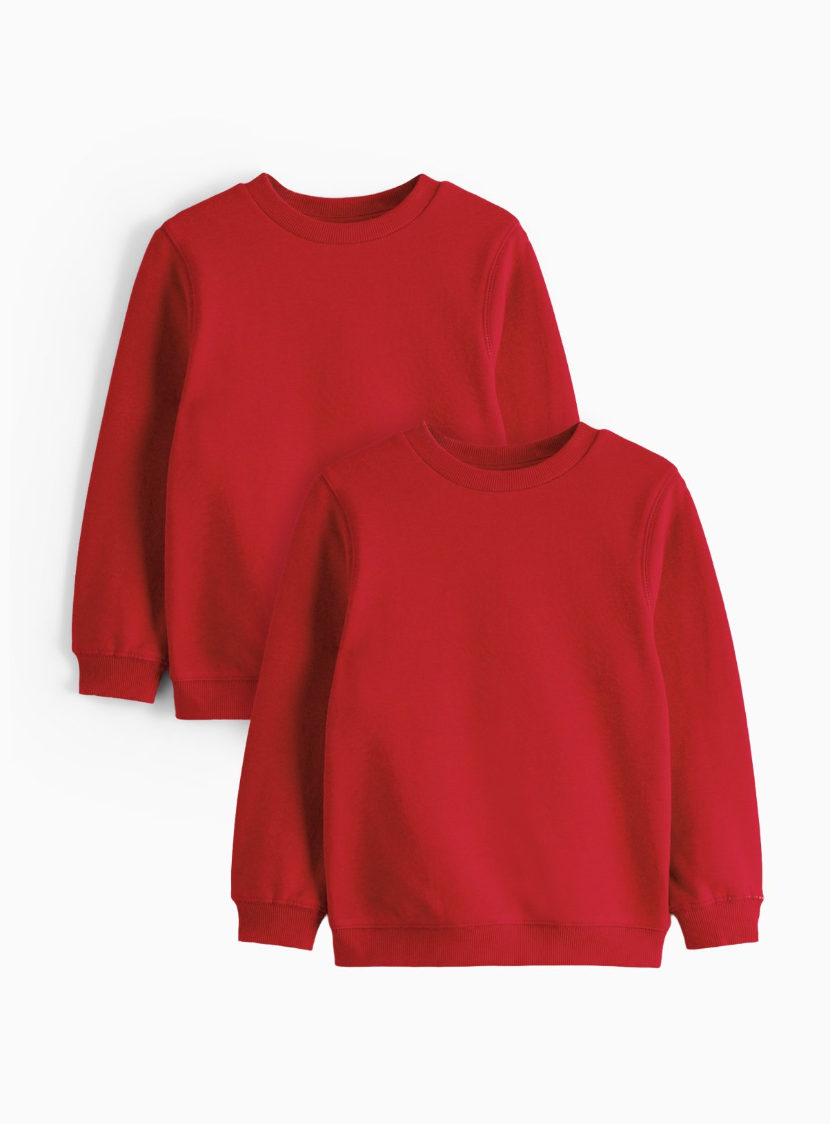 2 Pack Red Crew Neck Sweatshirts 3 years - Image 2 thumbnail