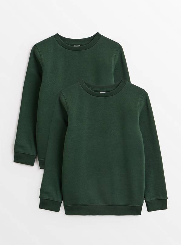 Green Crew Neck Sweatshirt 2 Pack 6 years