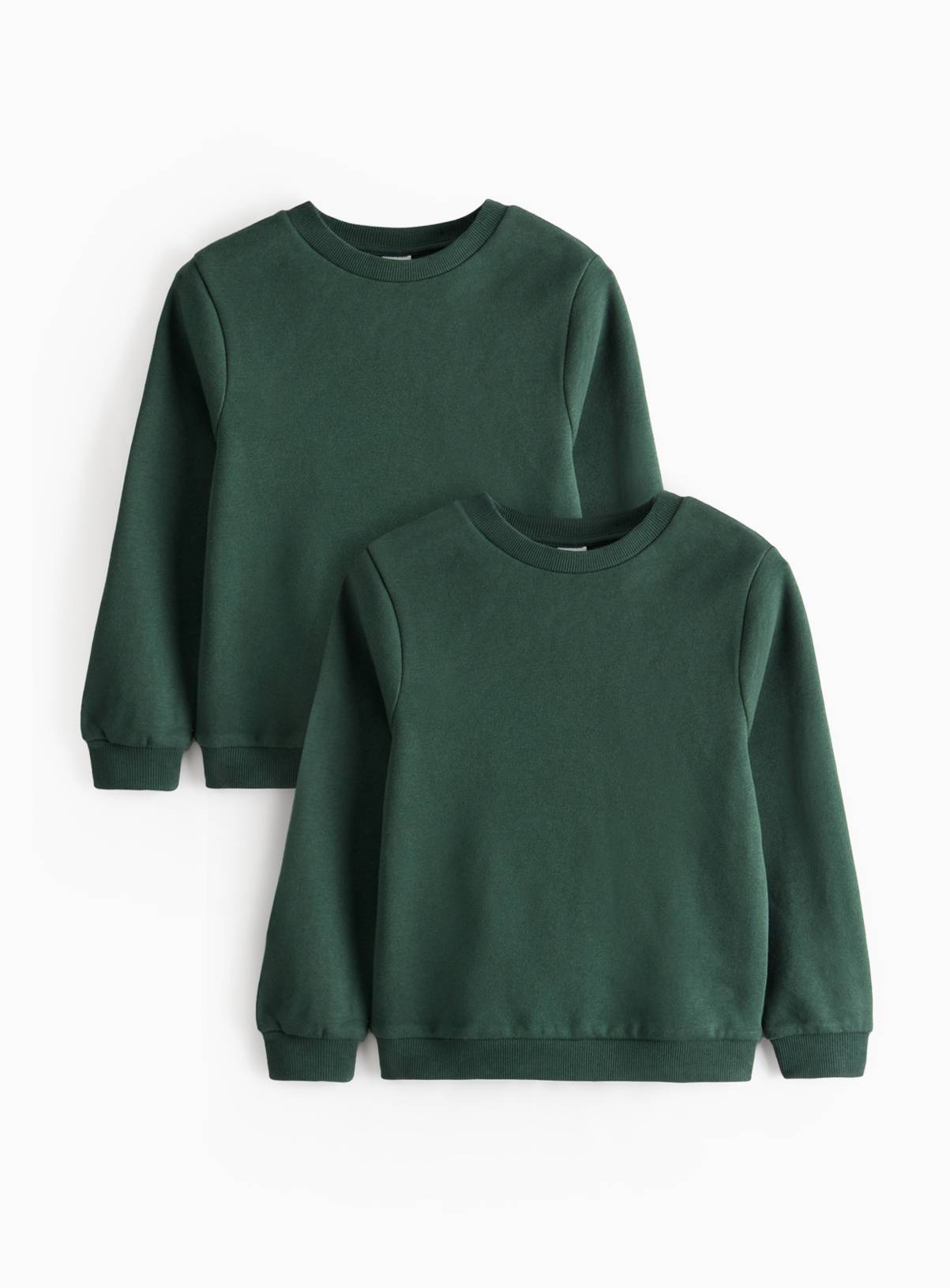 Green Crew Neck Sweatshirt 2 Pack 7 years - Image 1