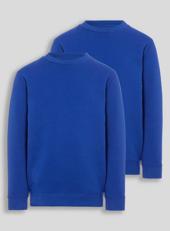 Blue Crew Neck Sweatshirt 2 Pack 9 years