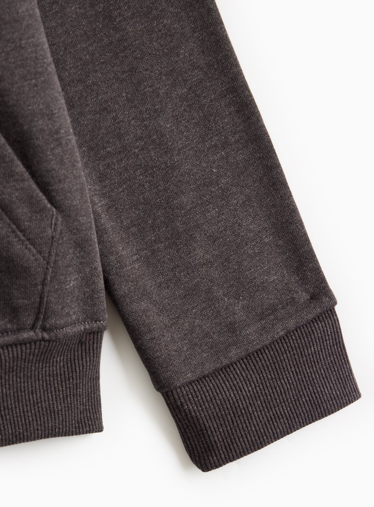 Grey Cotton Blend Full Zip Sweat Hoodie 16 years - Image 3 thumbnail