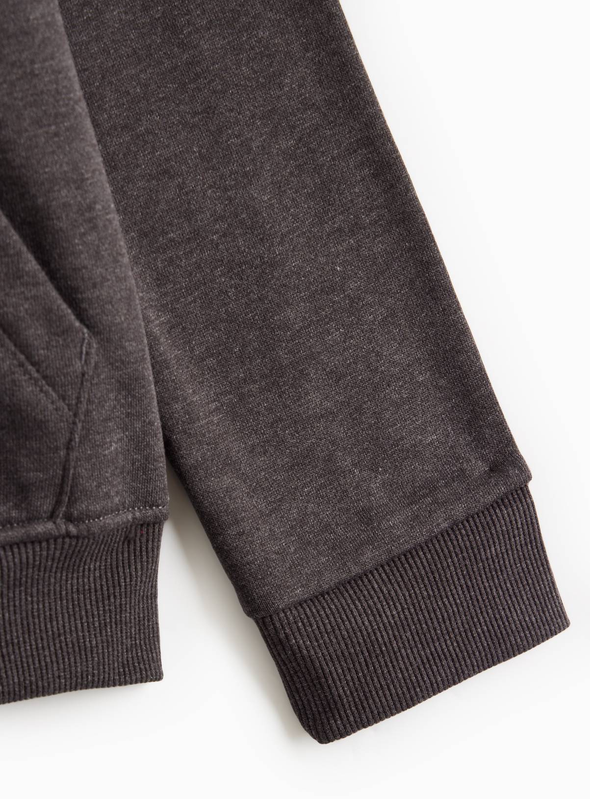 Grey Cotton Blend Full Zip Sweat Hoodie 16 years - Image 3