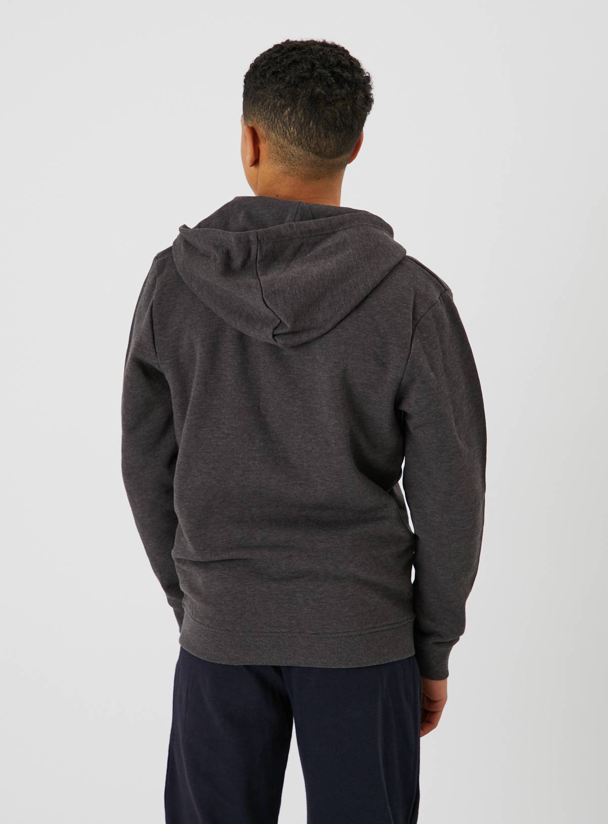 Grey Cotton Blend Full Zip Sweat Hoodie 16 years - Image 5