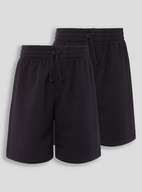 Black Sweat Shorts 2 Pack - 6 years