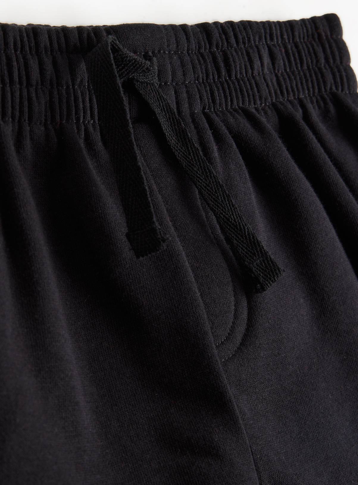 2 Pack Black Sweat Shorts 3 years - Image 4