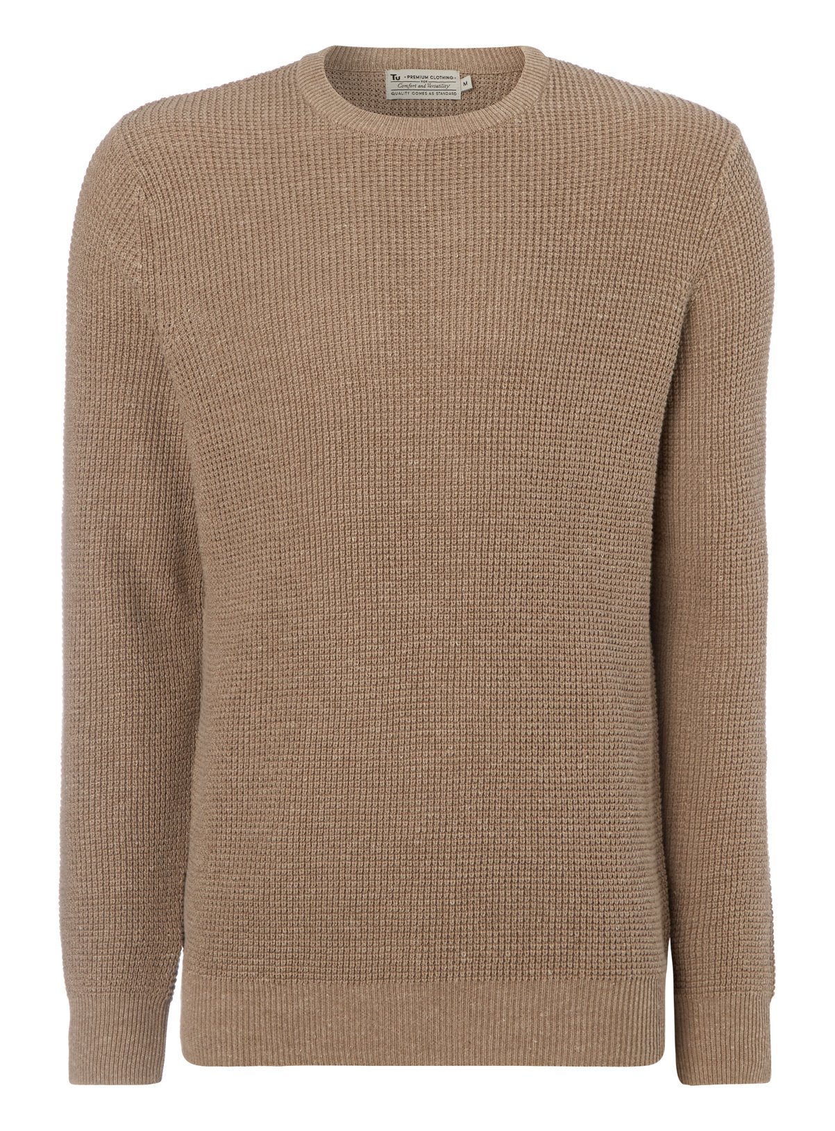waffle knit jumper mens
