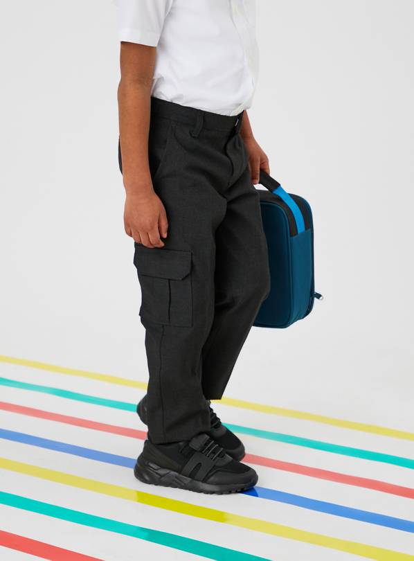 Charcoal Cargo Trousers 2 Pack - 3 years