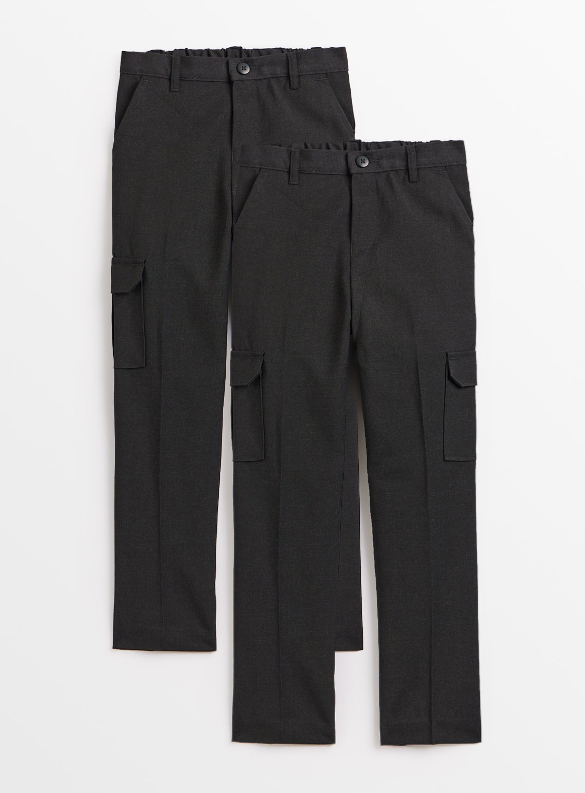 Charcoal Cargo Trousers 2 Pack Review