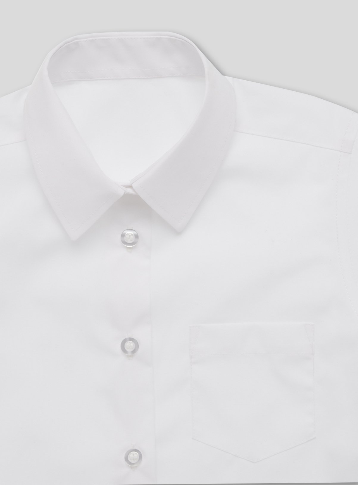 3 Pack White Short Sleeve Shirts 18 years - Image 2 thumbnail