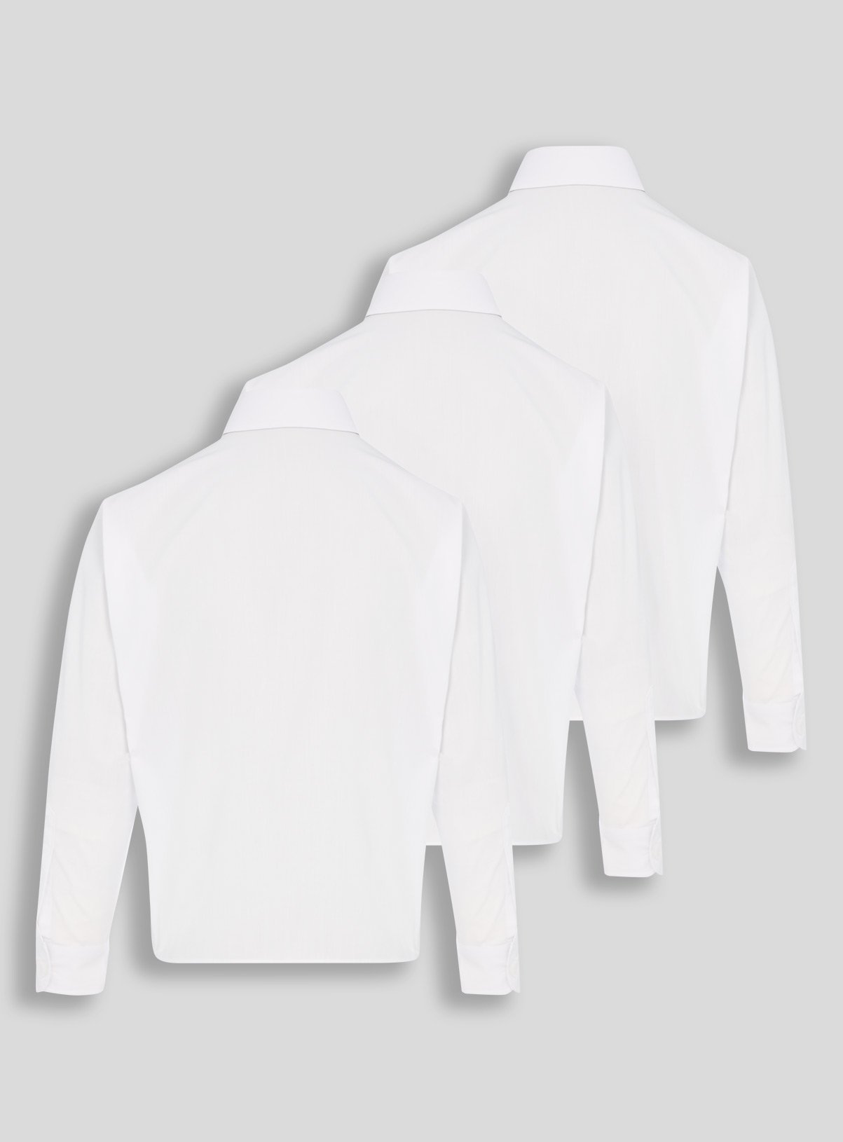 White Woven Long Sleeve Shirts 3 Pack Review