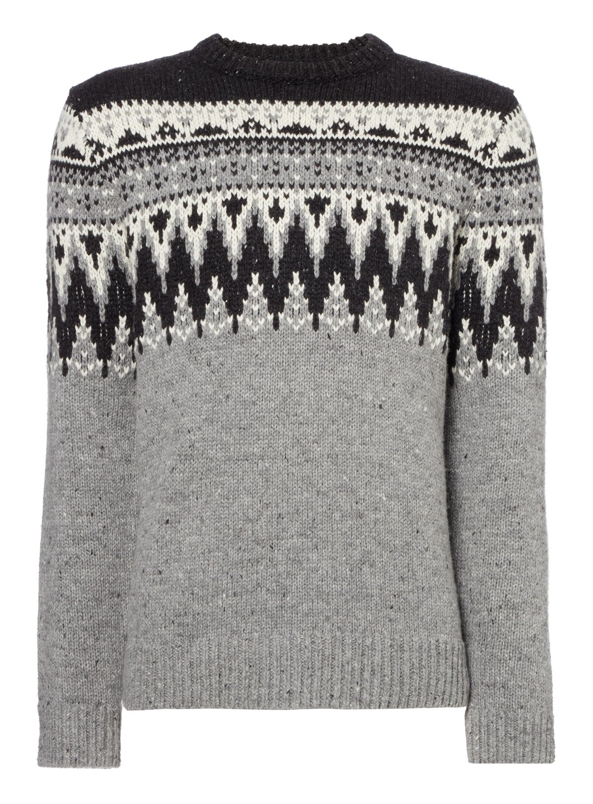 black fairisle jumper