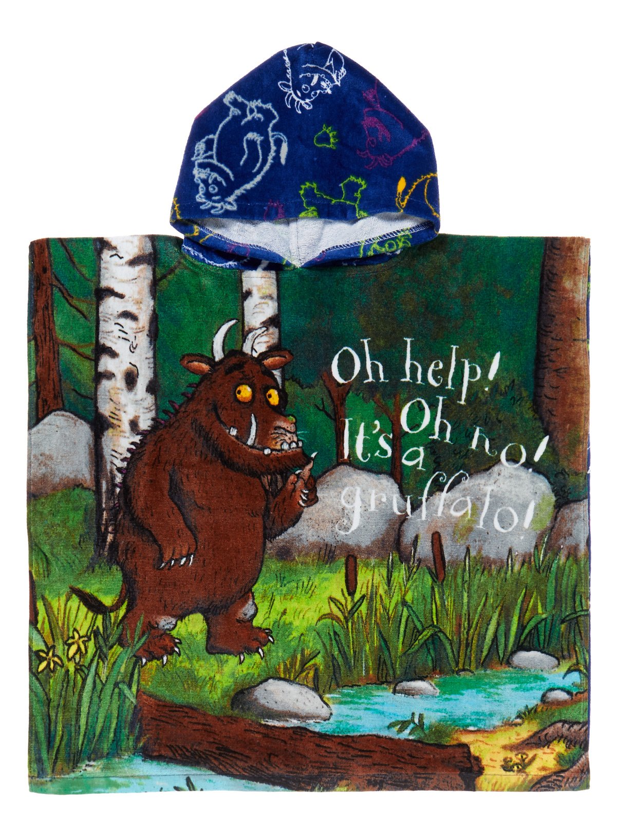 gruffalo hooded towel