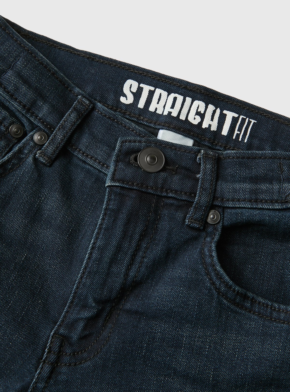 Navy Straight Leg Denim Jeans With Stretch Review