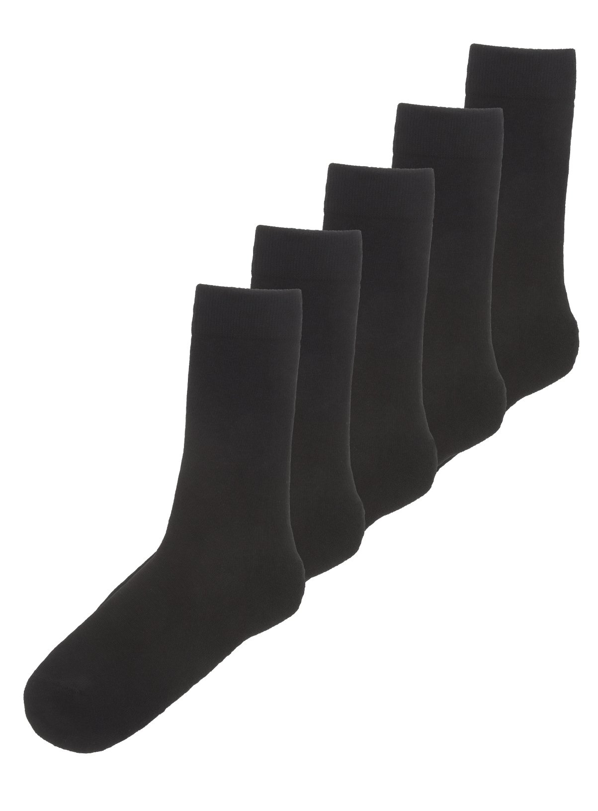 Black Cushion Footbed Socks 5 Pack Review