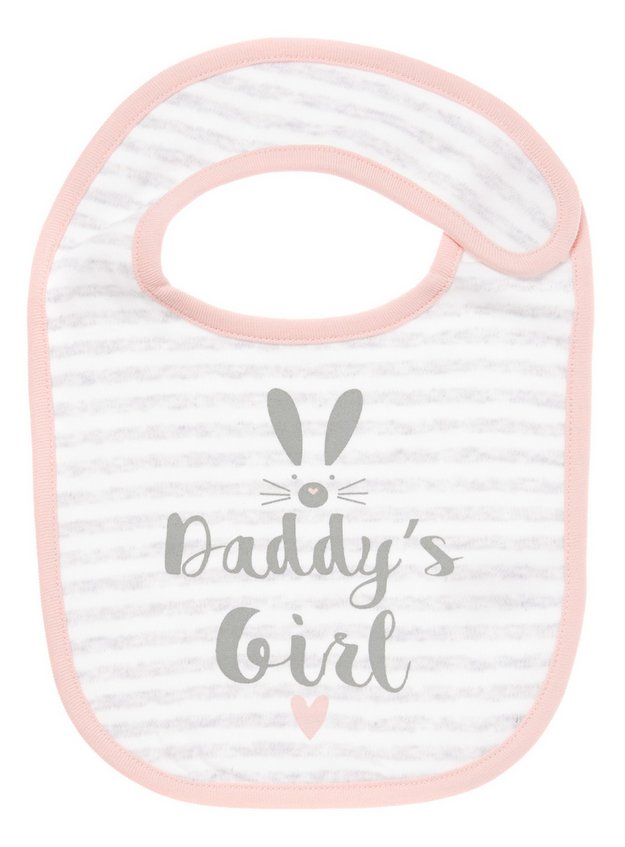 Baby Multicoloured Daddy S Girl Bib Tu Clothing