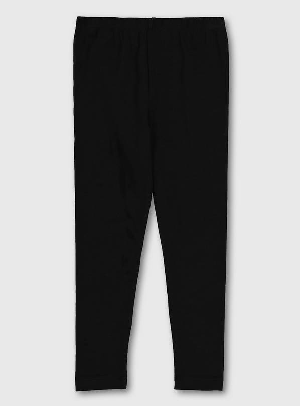 Black Plain Leggings - 7 years