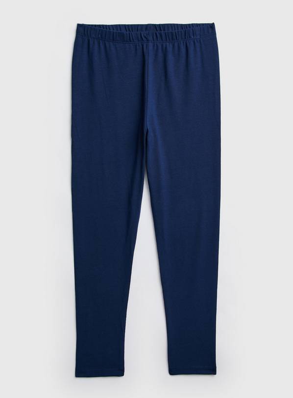 Buy Navy Plain Leggings - 4 years, Trousers