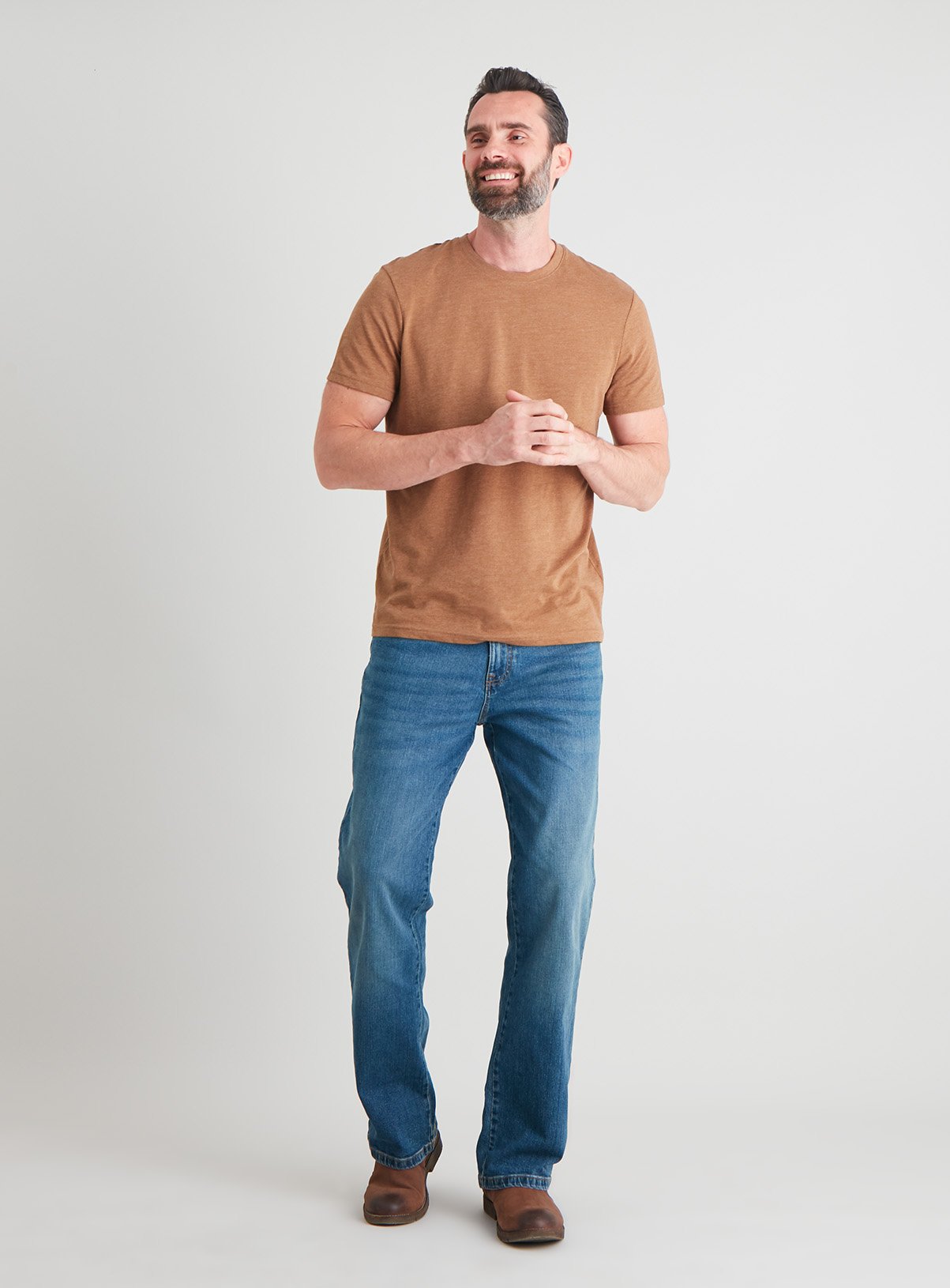 stretch denim bootcut jeans