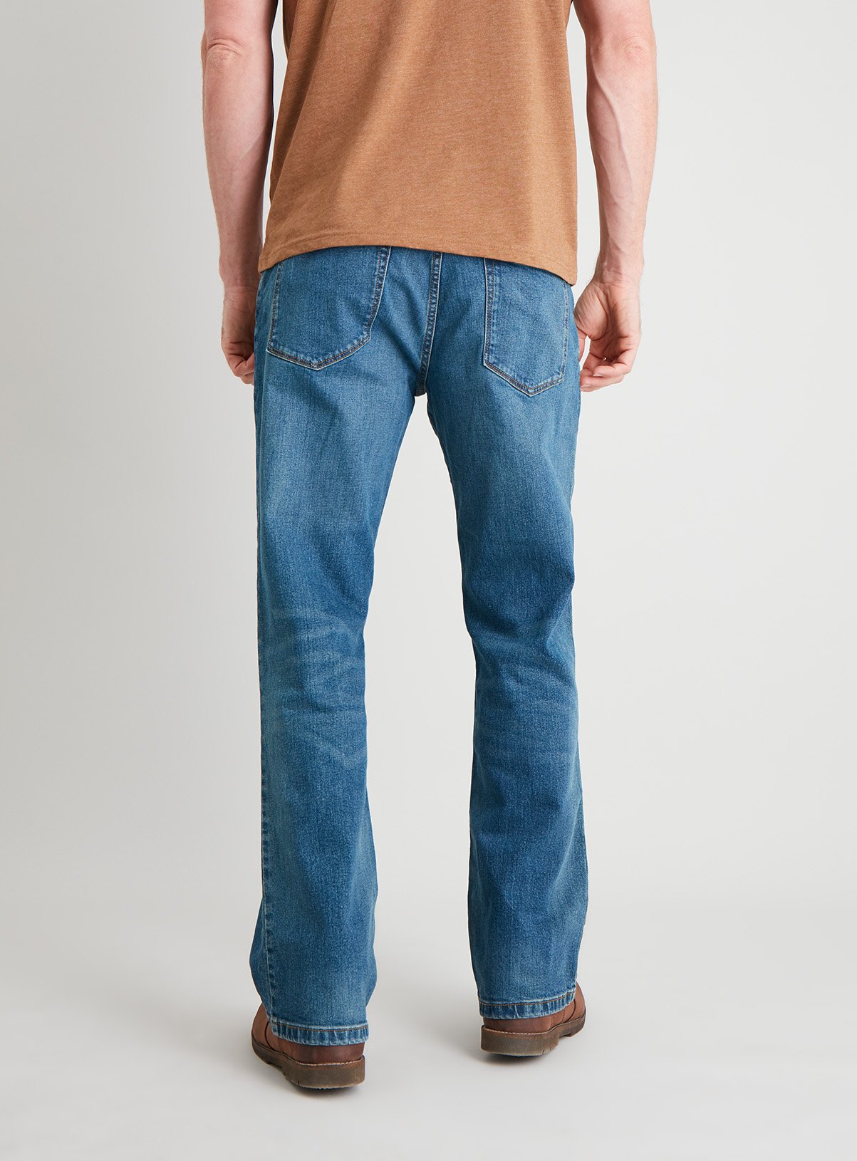 Light Wash Denim Bootcut Jeans With Stretch Review