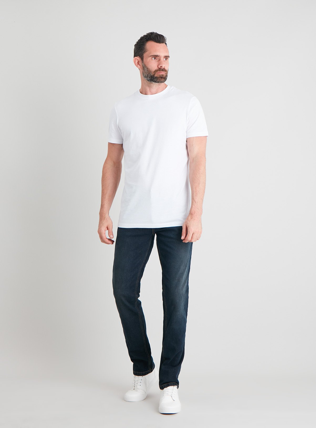 mid wash skinny jeans mens