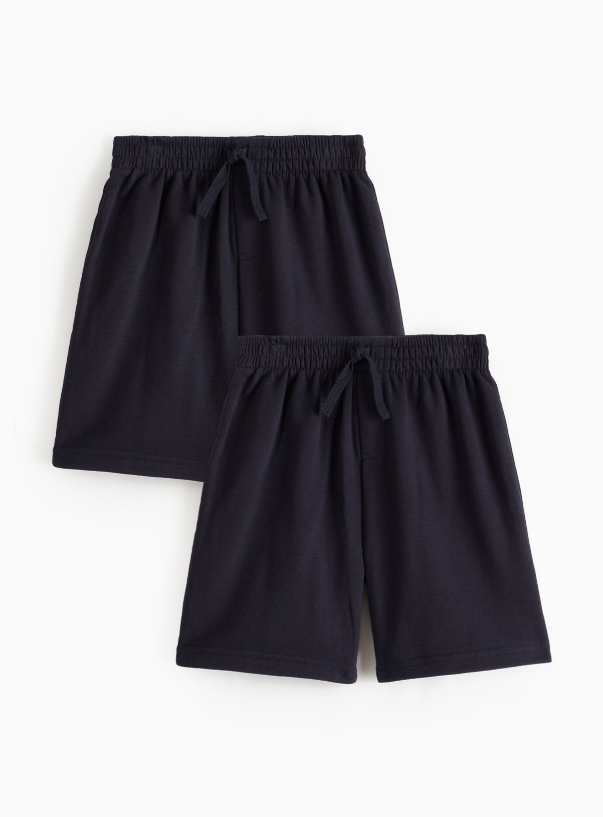 Navy Cotton Sweat Shorts 2 Pack 11 years - Image 2 thumbnail