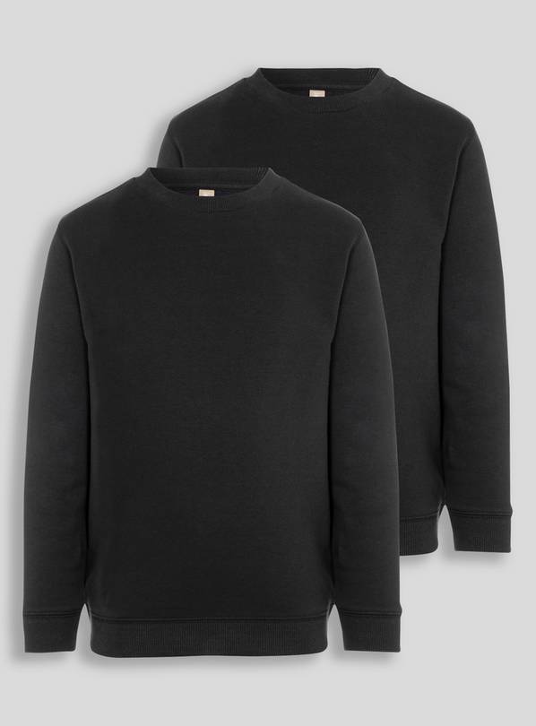 Black crew jumper hotsell