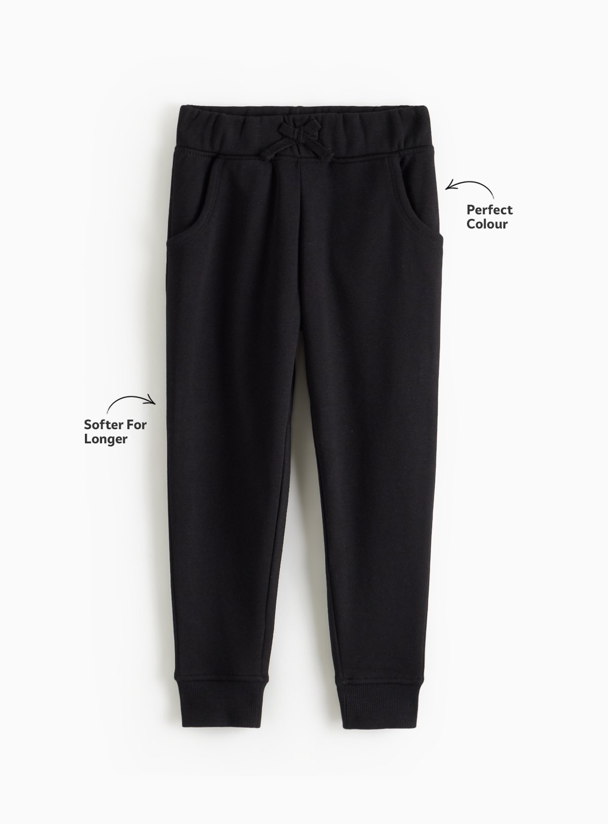 2 Pack Black Joggers 16 years - Image 3 thumbnail