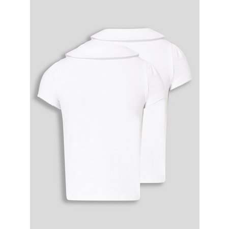 White 2 Pack Fashion Jersey Polo - 12 years
